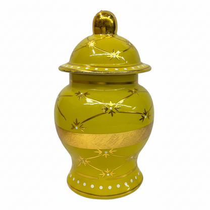 6 inch yellow vase sopera sold at Botanica Aragba Yomilo