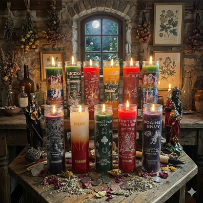 Intention Screened Candles - Orisha Worship